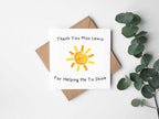 Personalised Thank You For Helping Me To Shine Greetings Card - The Gifted Panda