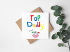 Personalised Top Daddy Greetings Card - The Gifted Panda