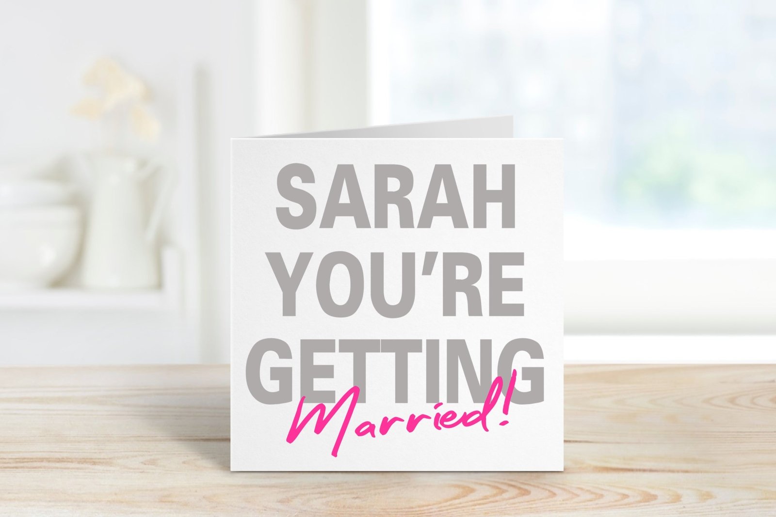 Personalised You're Getting Married Greeting Card Secondary image