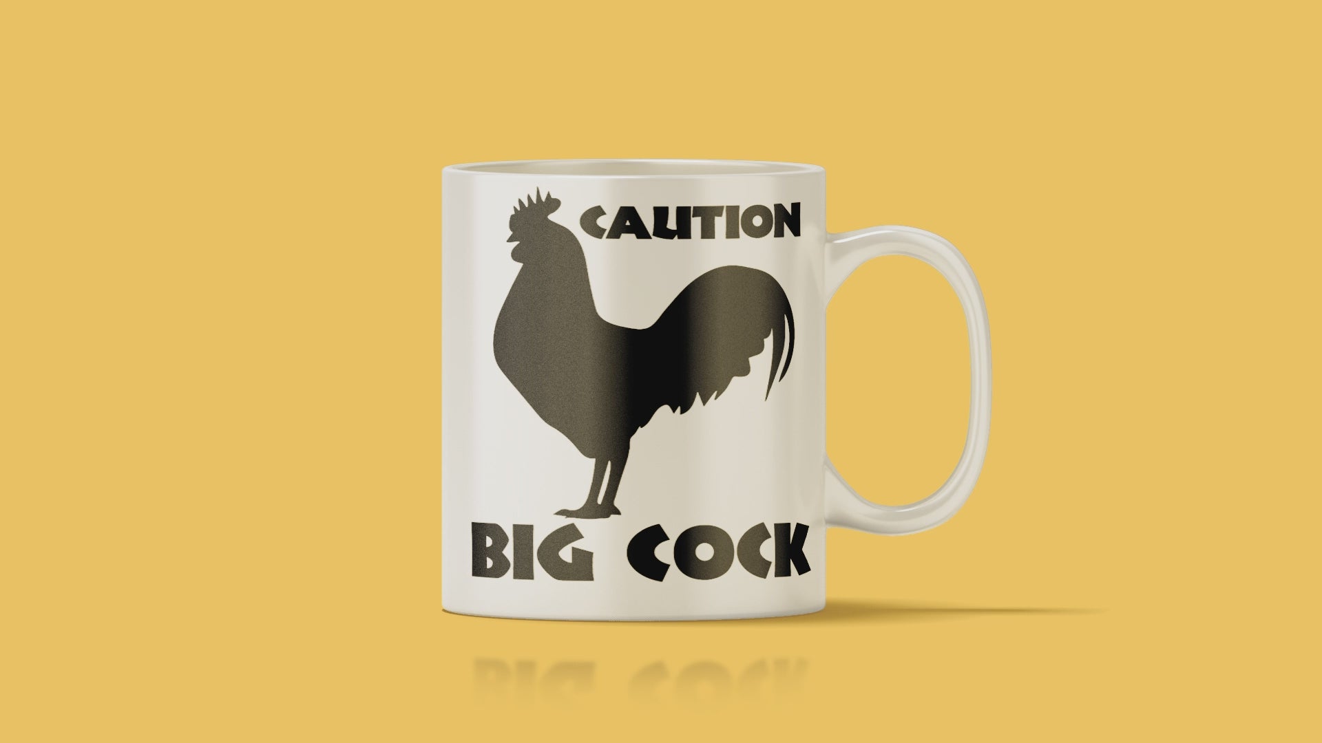 Caution Big Cock - Standard Mug