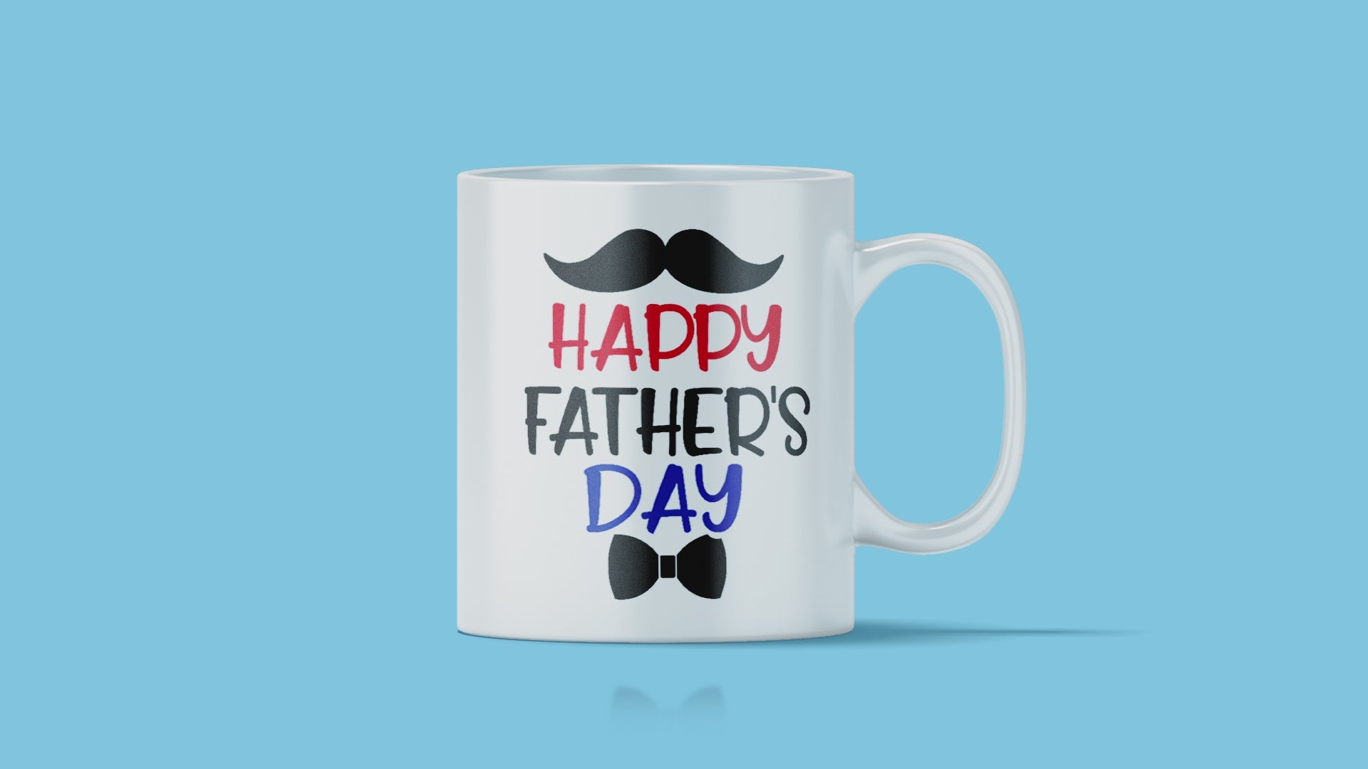 Happy Father's Day Moustache Mug