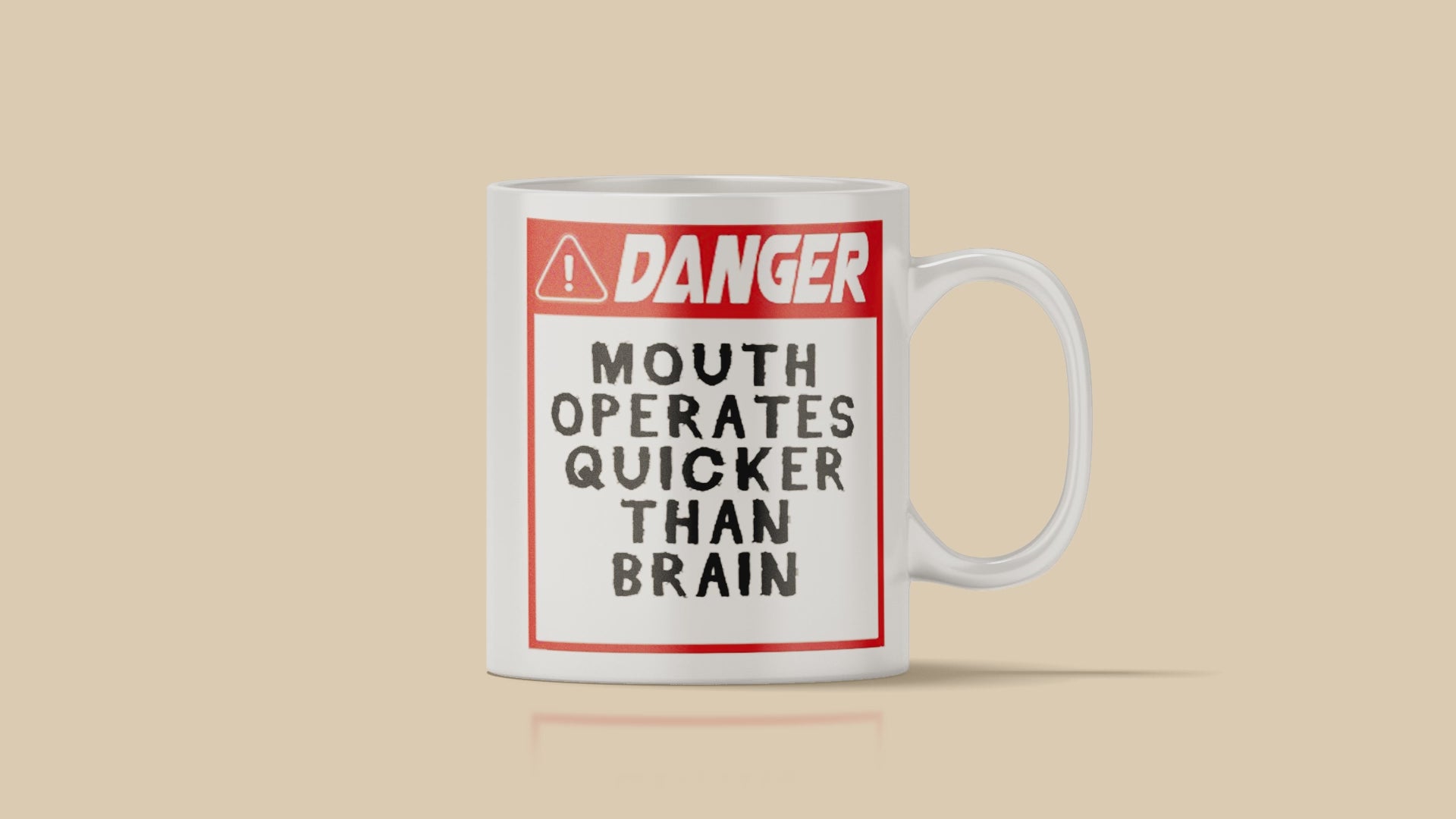 Danger Mouth Operates Quicker Than Brain Mug
