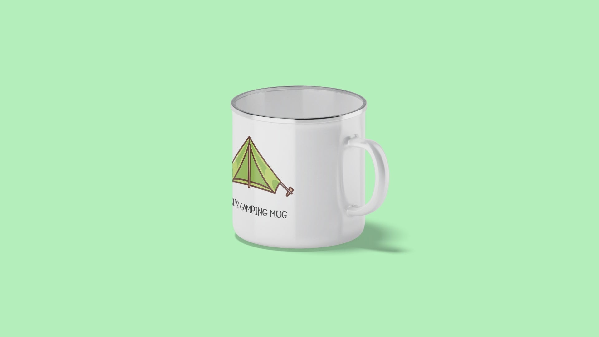 Personalised Tent Camping Mug