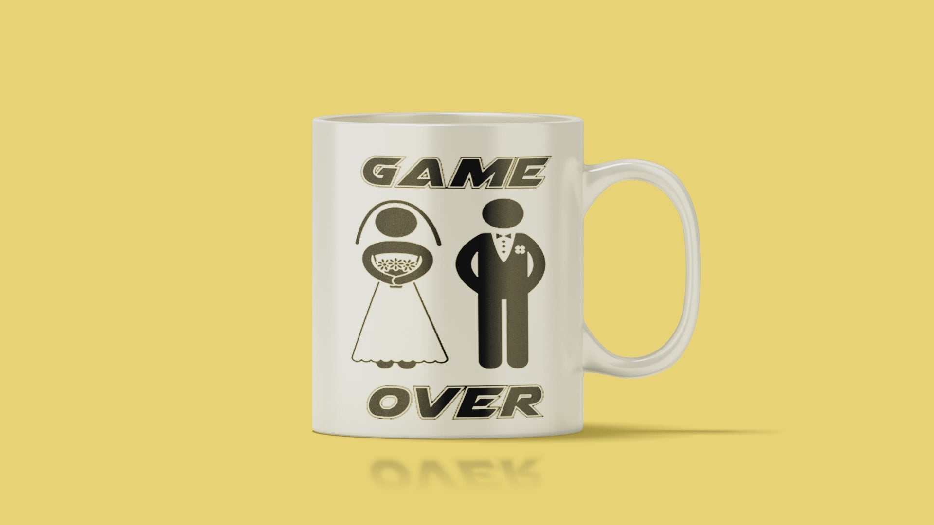 Game Over Wedding Mug
