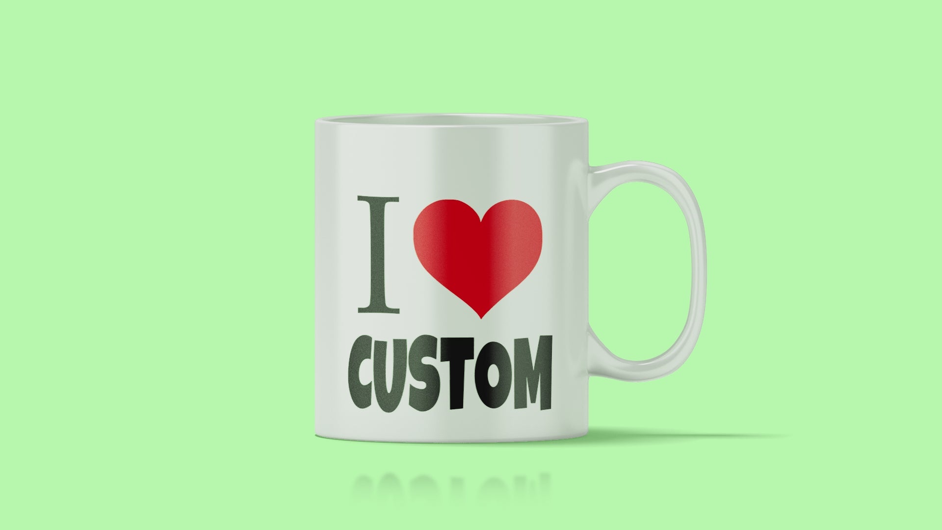 I Love My Town - Personalised Mug