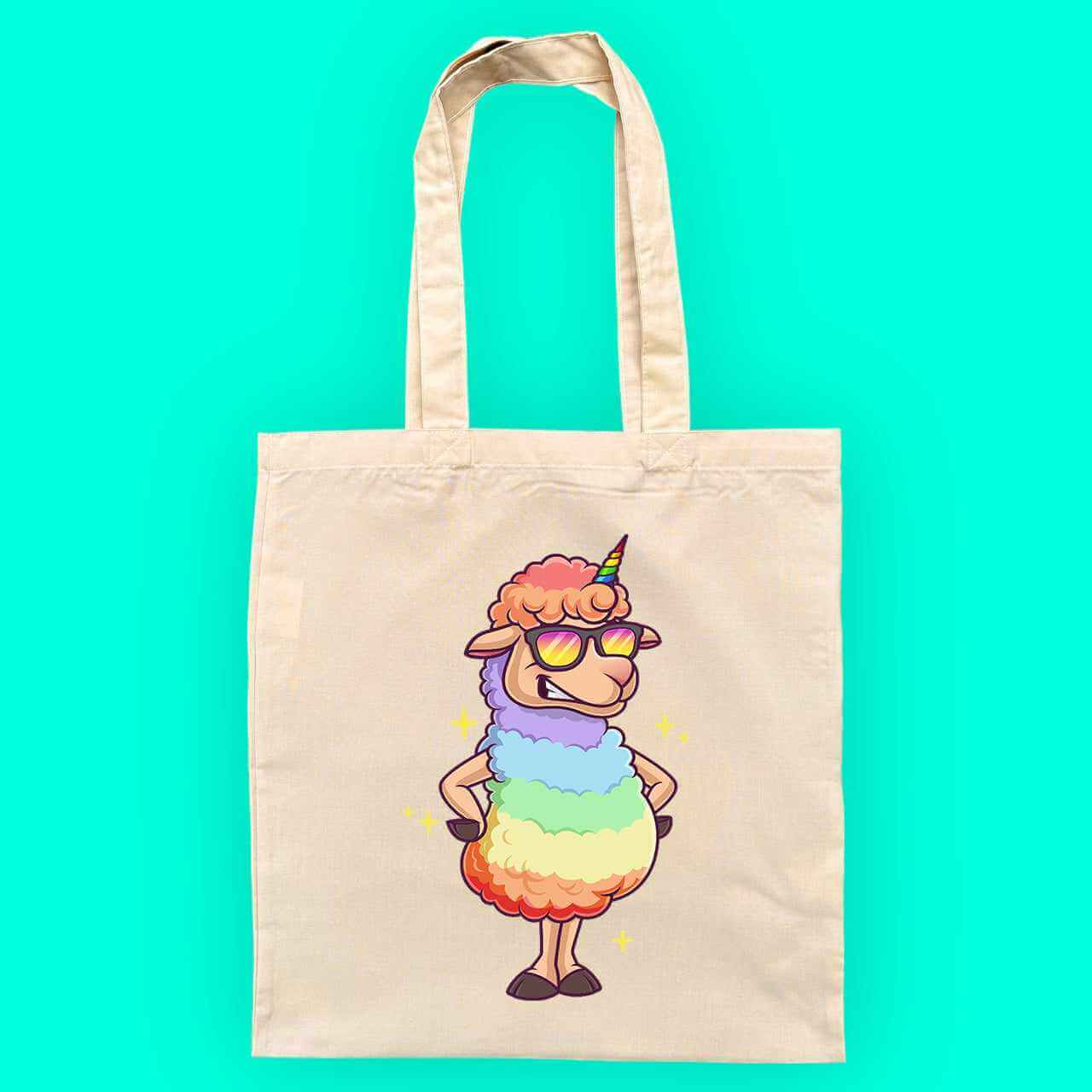 Rainbow Sheep Tote Bag - The Gifted Panda