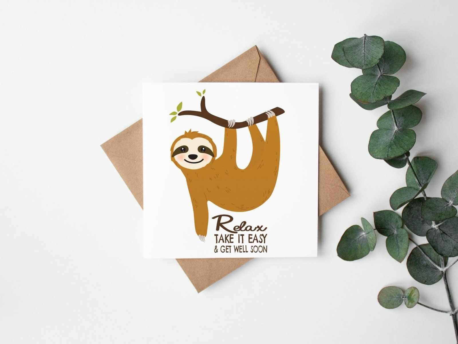 Relax & Get Well Soon Card - The Gifted Panda