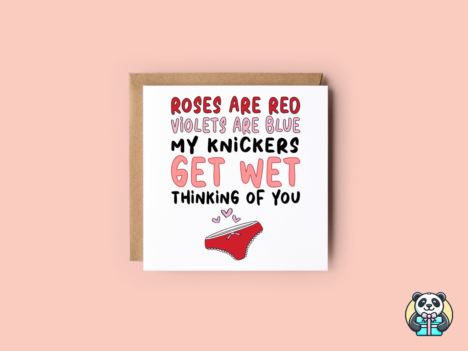 Roses Are Red Violets Are Blue Card - The Gifted Panda Main image