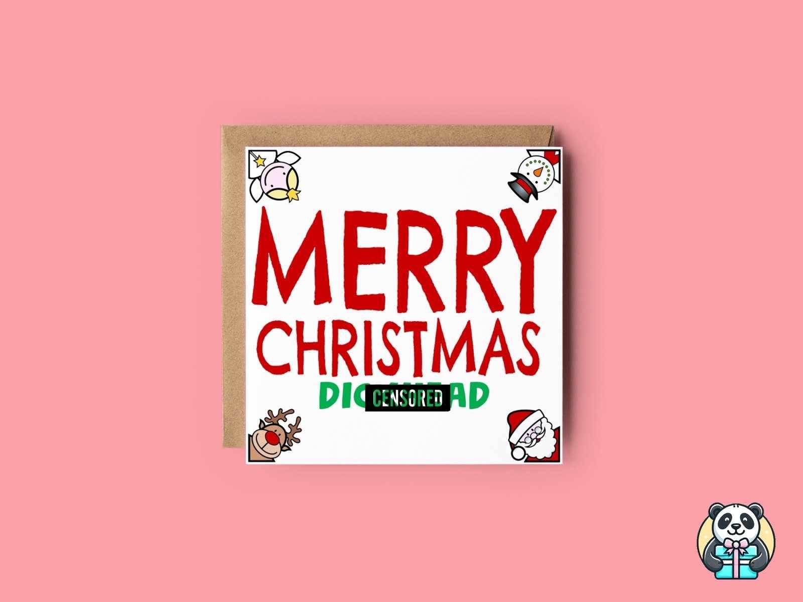 Rude Merry Christmas Greetings Card Secondary image