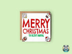 Rude Merry Christmas Greetings Card - The Gifted Panda