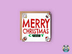 Rude Merry Christmas Greetings Card - The Gifted Panda