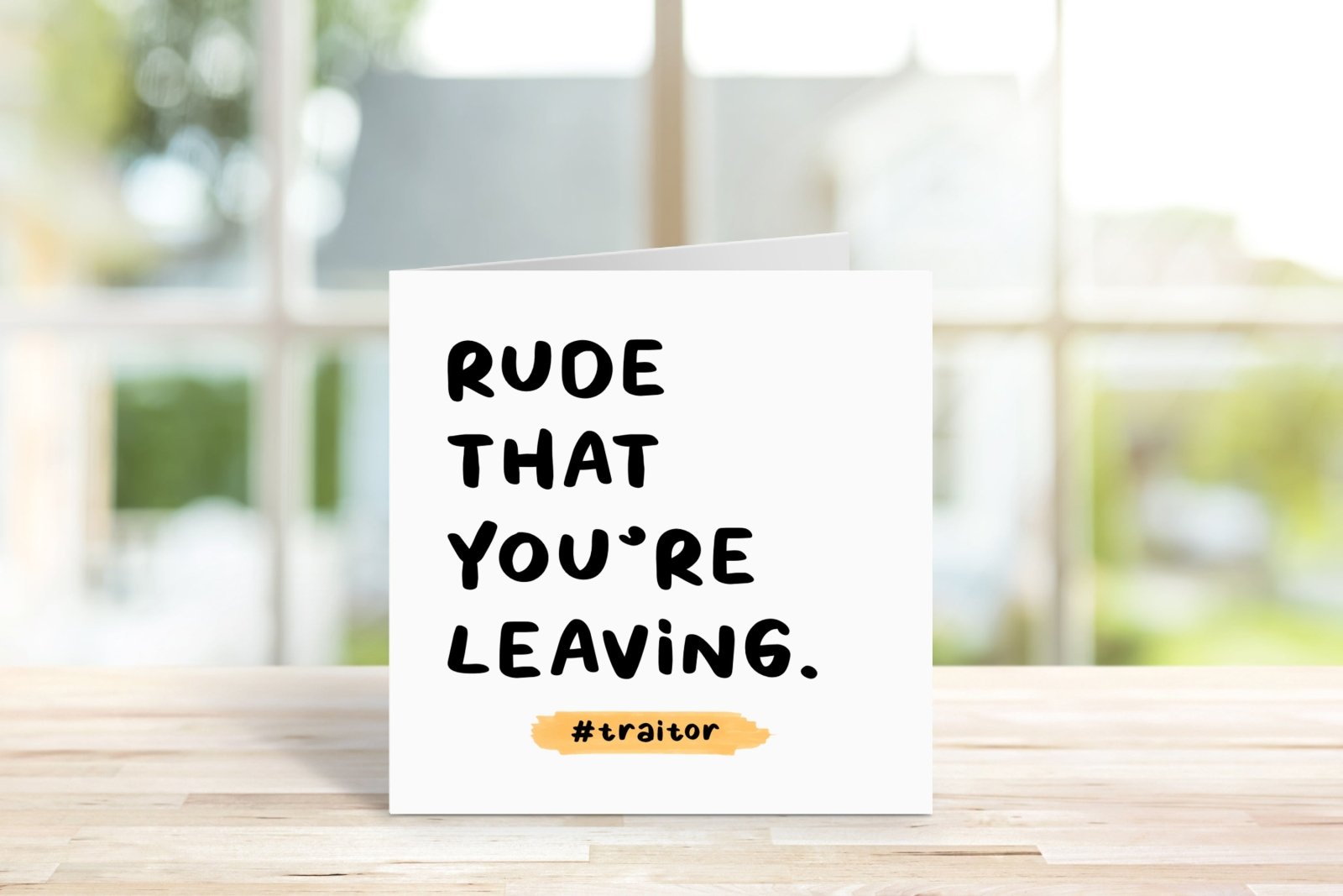 Rude That You're Leaving Card Secondary image