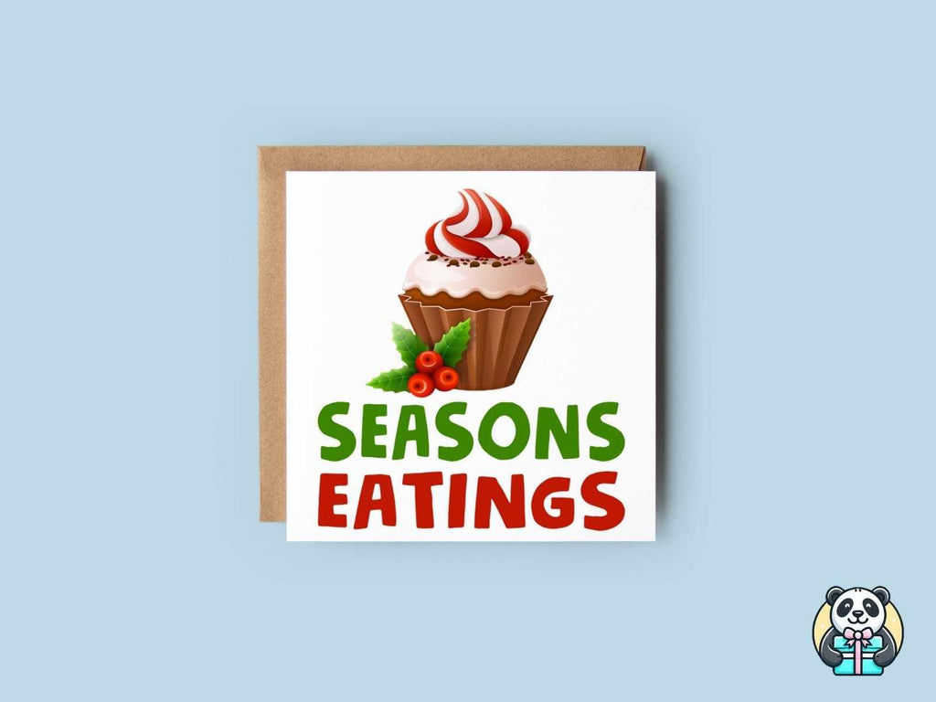 Season Eatings - Christmas Card - The Gifted Panda