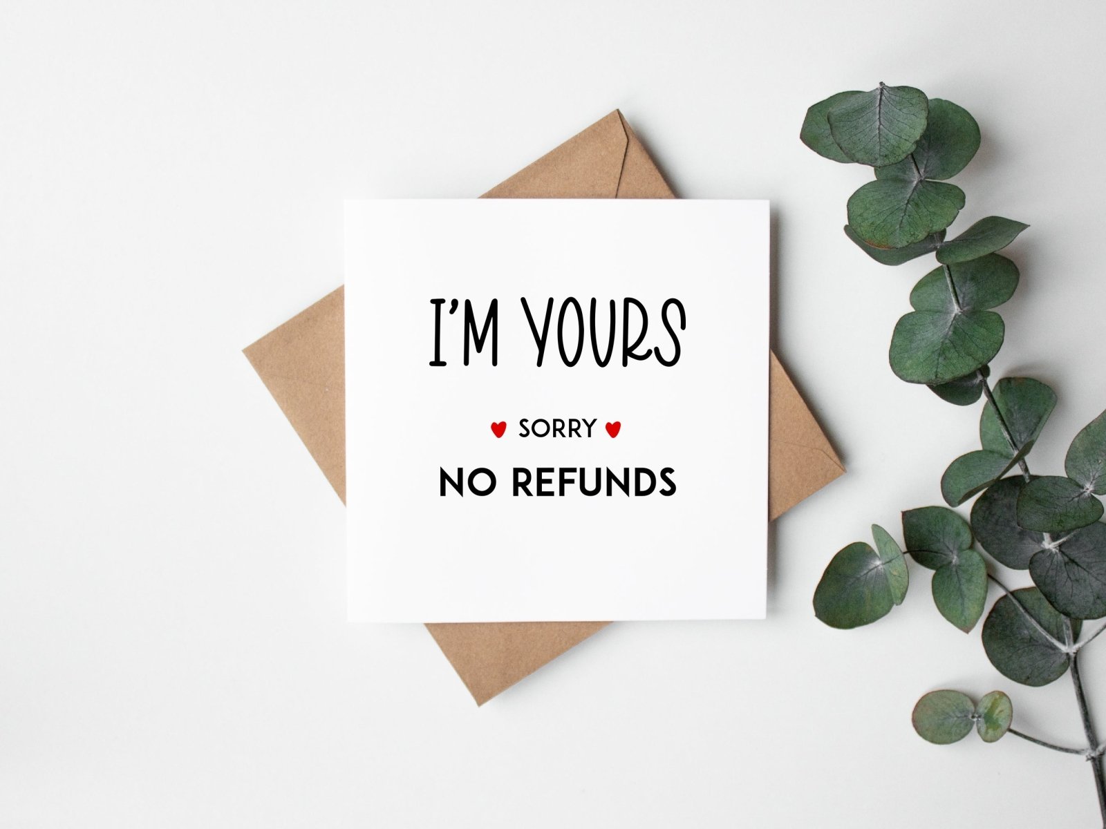 Sorry No Refunds Card - The Gifted Panda