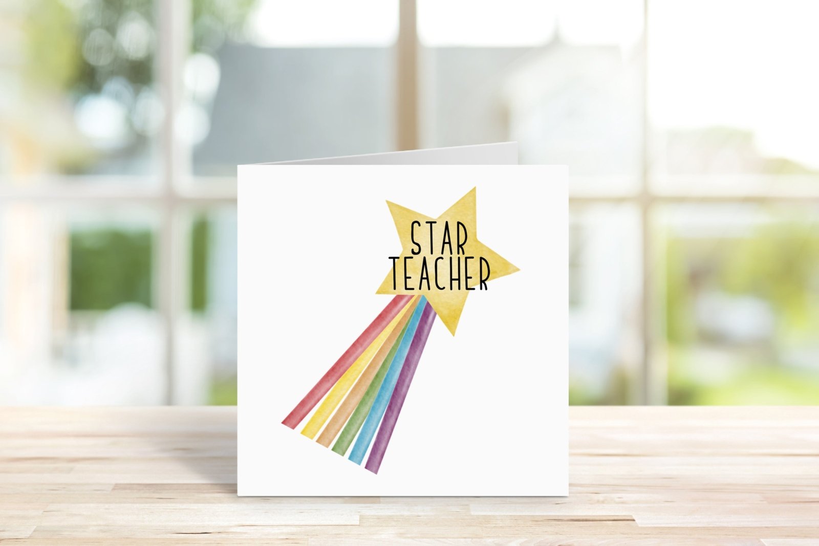 Star Teacher Greeting Card Secondary image