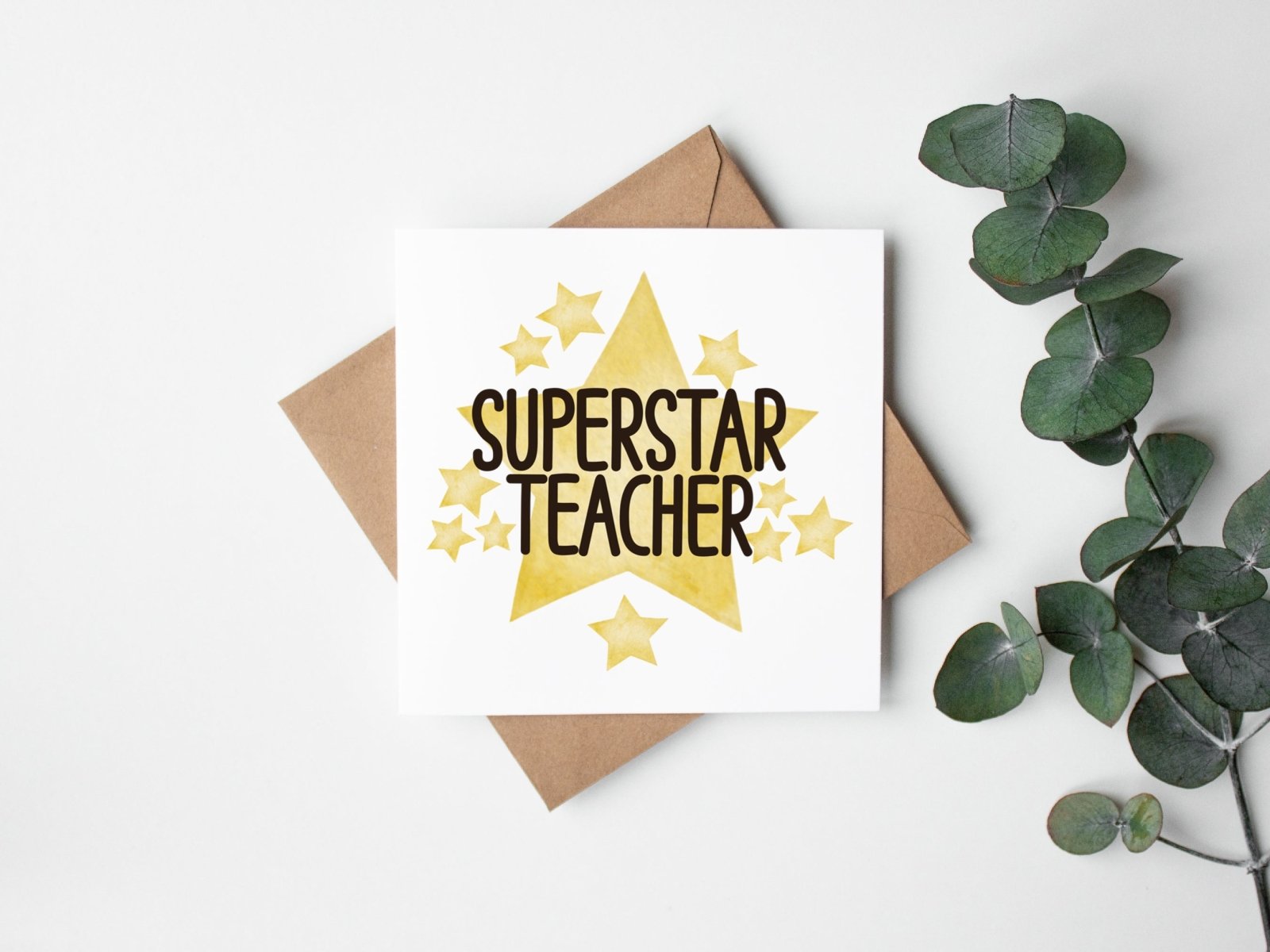Superstar Teacher Greeting Card - The Gifted Panda