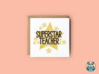 Superstar Teacher Greeting Card - The Gifted Panda