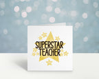 Superstar Teacher Greeting Card - The Gifted Panda