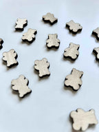 Teddy Bear Shaped Wooden Table Scatter - The Gifted Panda