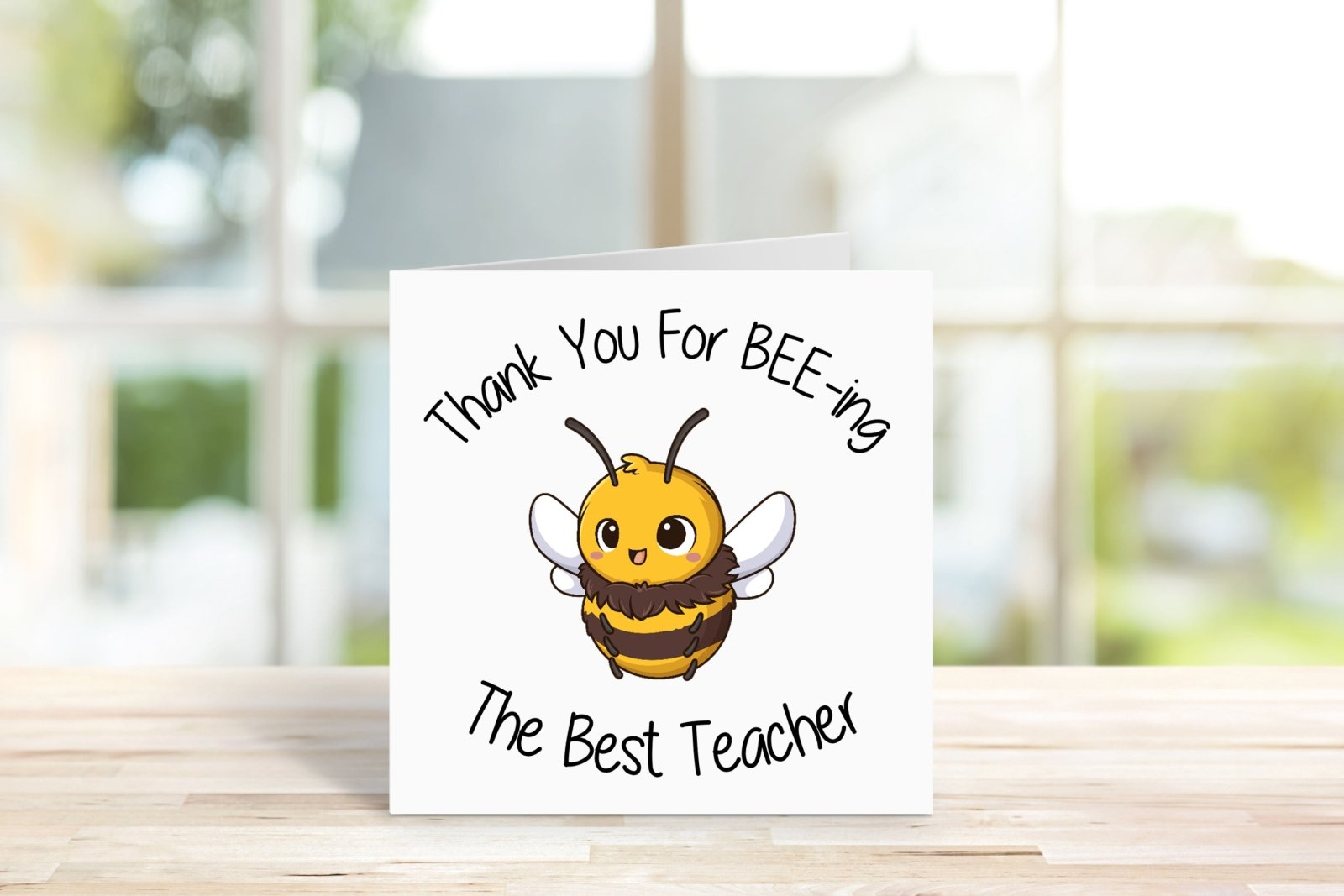 Thank You For Bee-ing The Best Teacher Greeting Card Secondary image