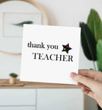 Thank You Teacher Greetings Card - The Gifted Panda