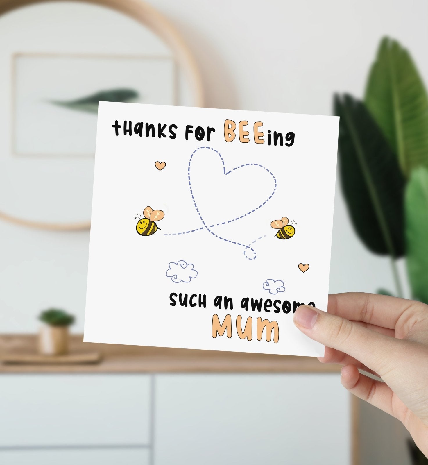 Thanks For Beeing An Awesome Mum Card Secondary image