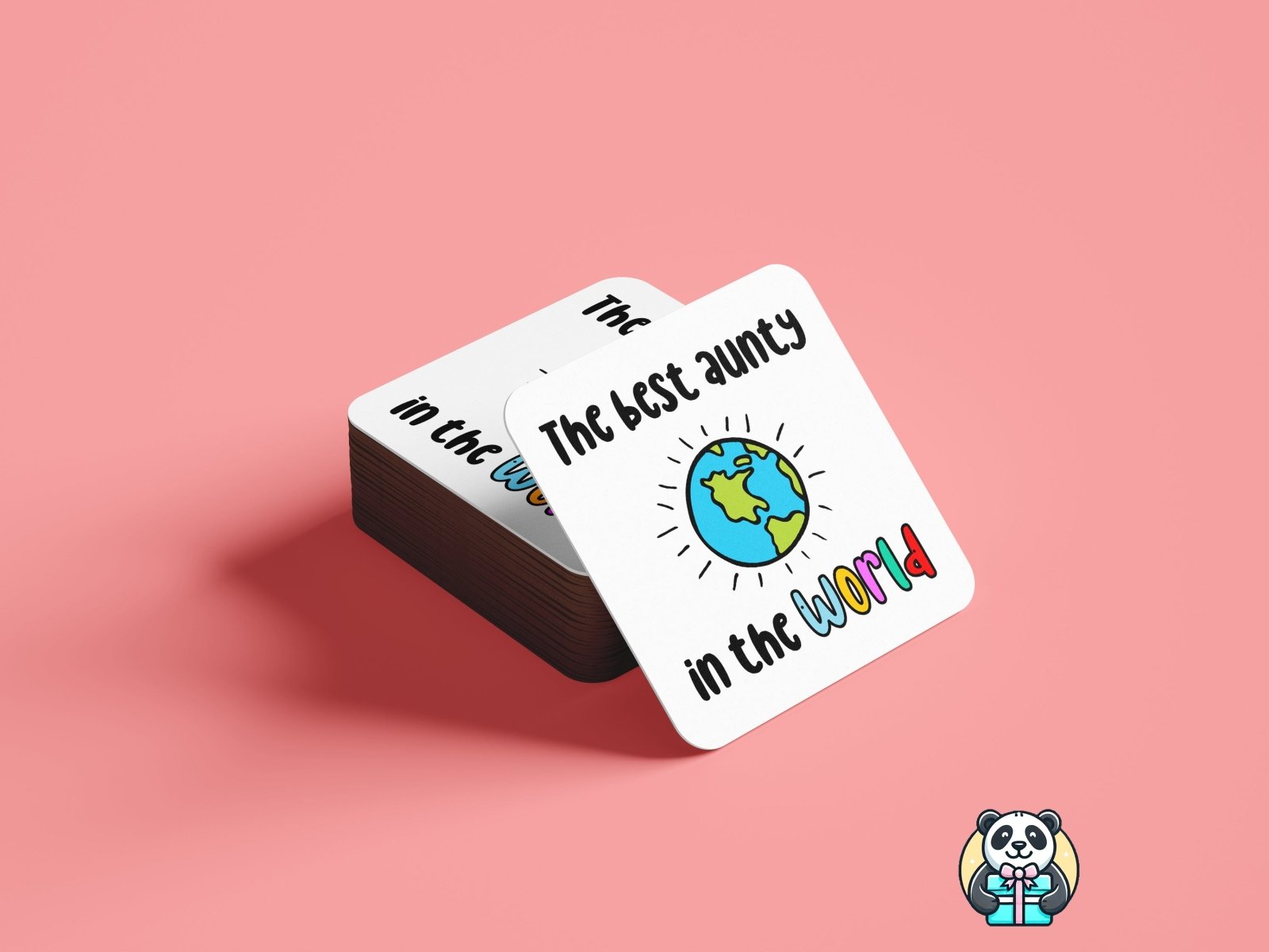 The Best Aunty In The World Coaster - The Gifted Panda Main image