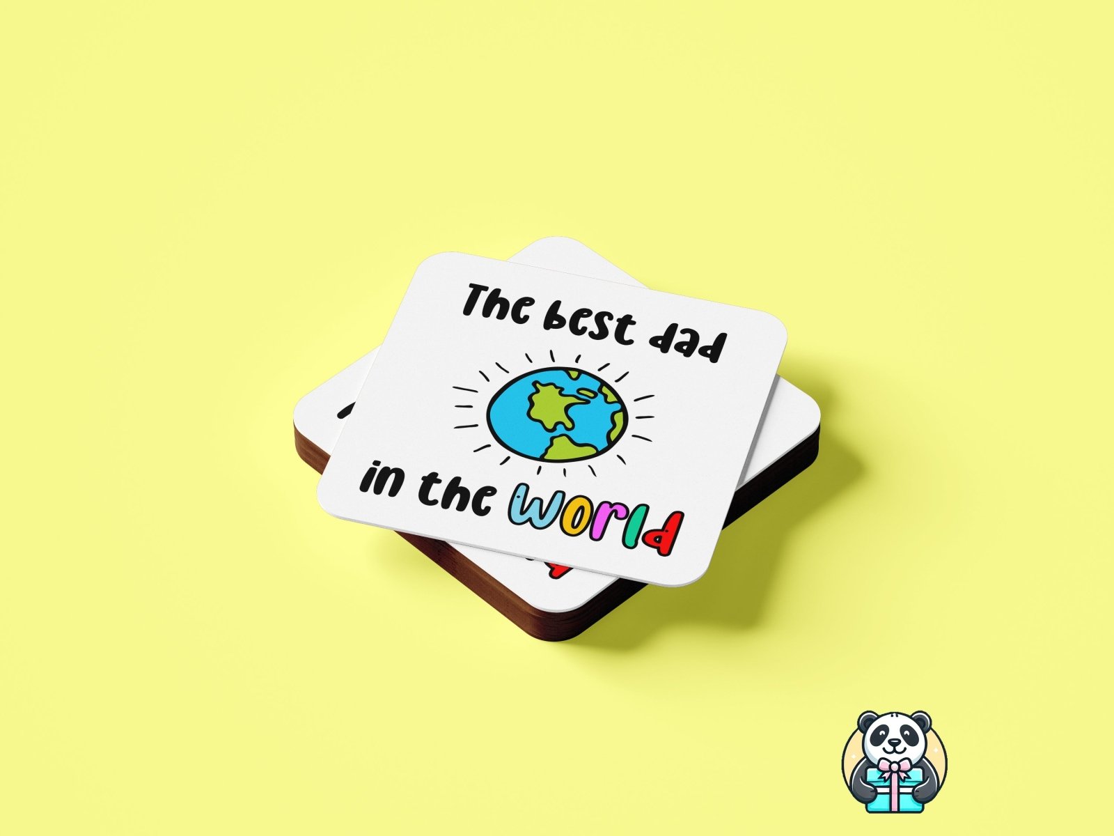 The Best Dad In The World Coaster - The Gifted Panda