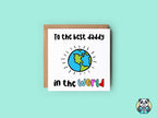 To The Best Daddy In The World Card - The Gifted Panda