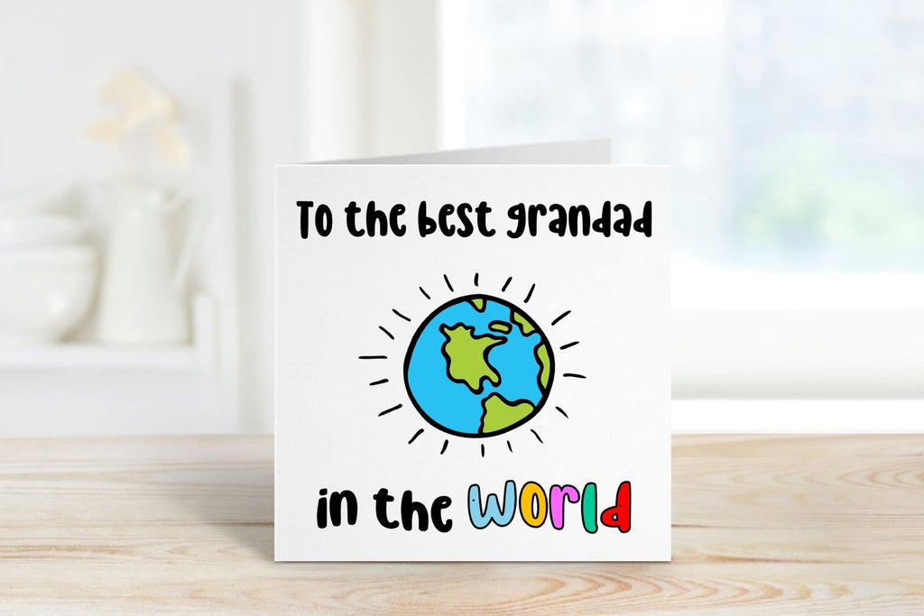 To The Best Grandad In The World Card - The Gifted Panda