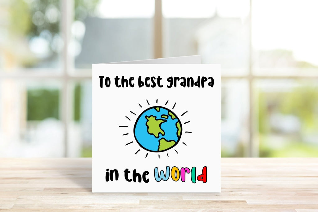 To The Best Grandpa In The World Card - The Gifted Panda