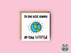 To The Best Nanny In The World Card - The Gifted Panda