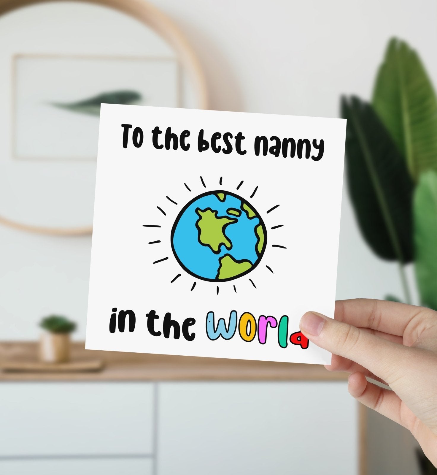 To The Best Nanny In The World Card Secondary image
