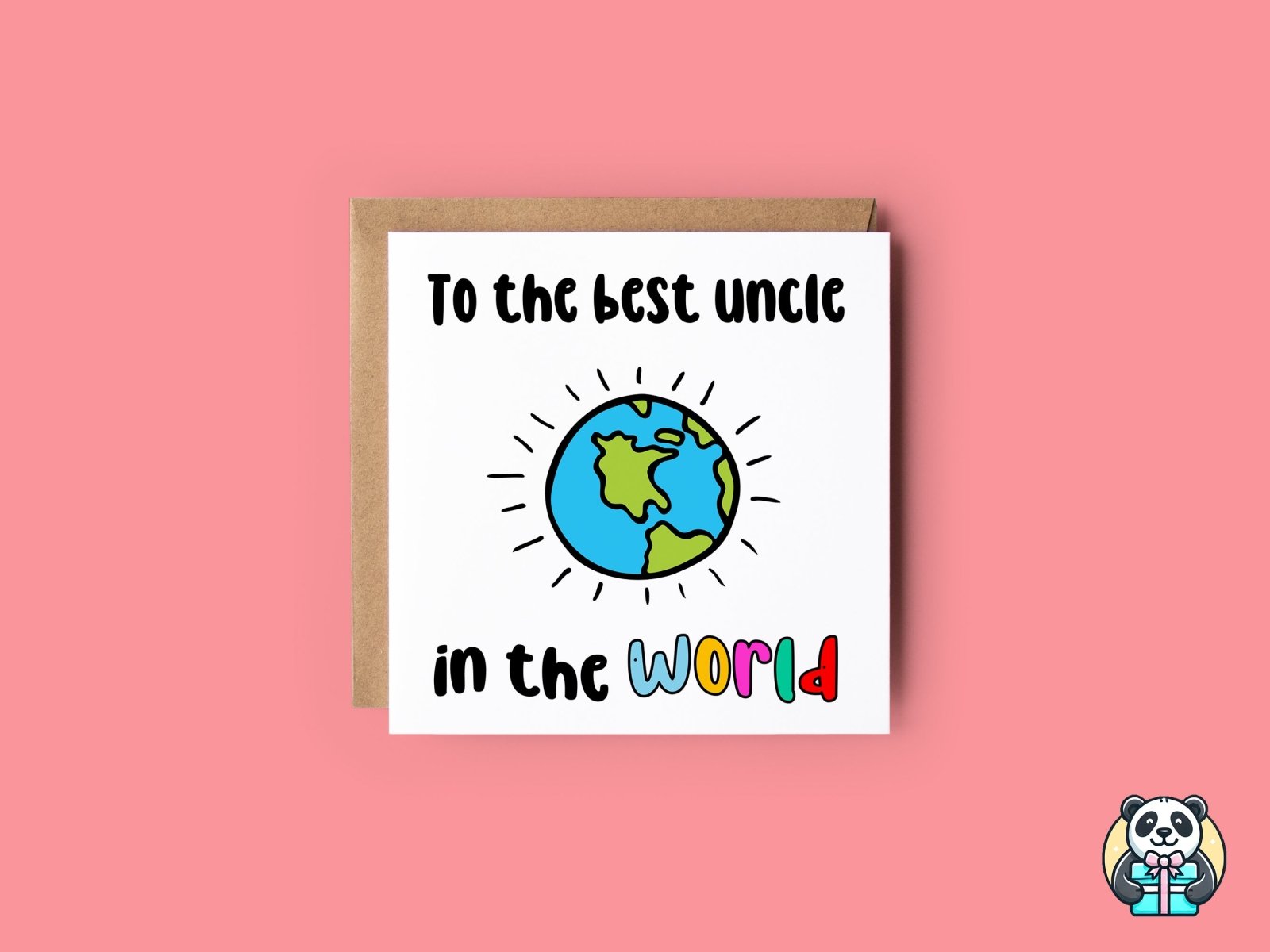 To The Best Uncle In The World Card - The Gifted Panda