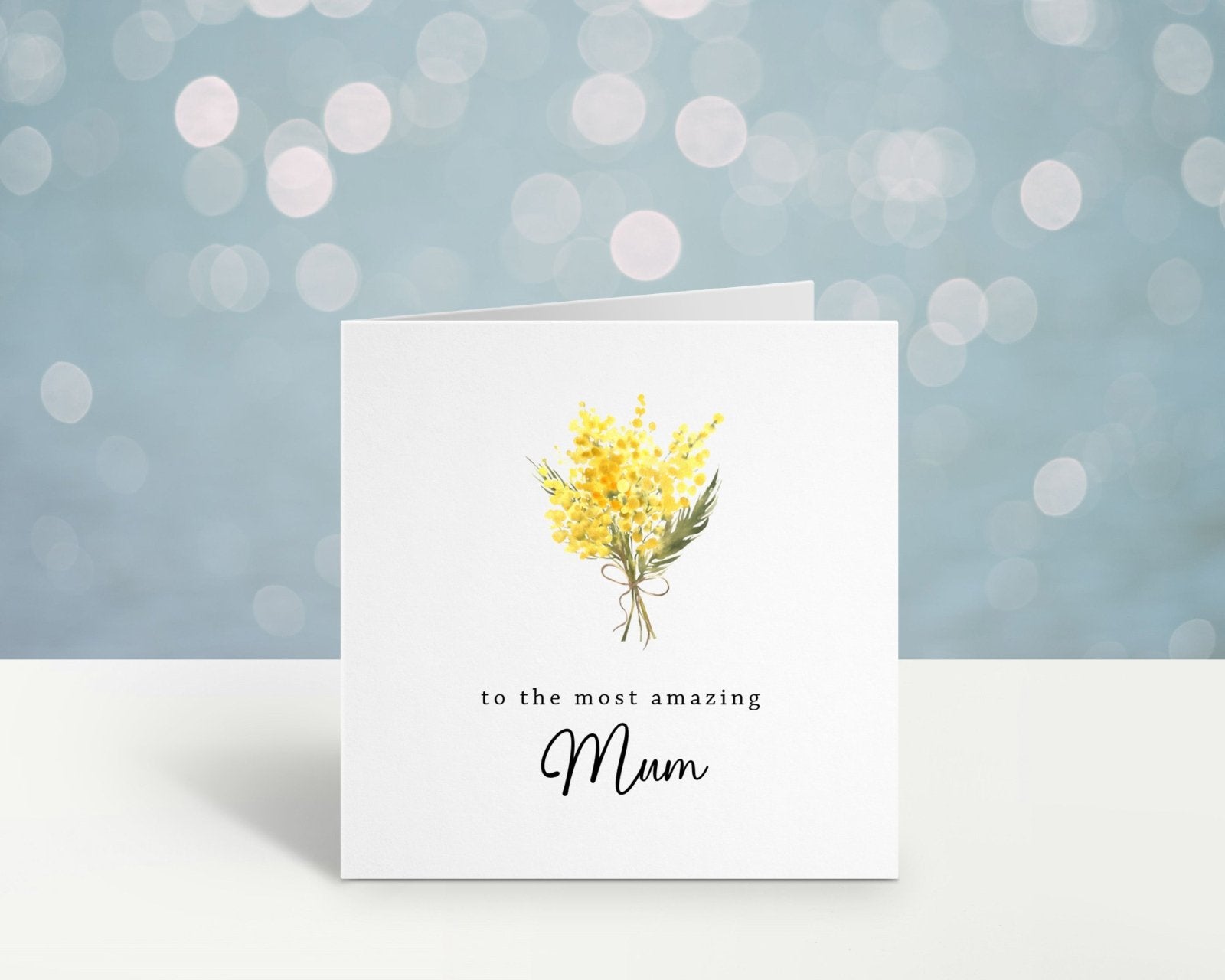 To The Most Amazing Mum - Yellow Flowers Card - The Gifted Panda