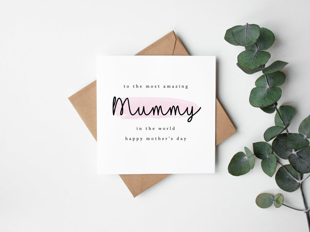 To The Most Amazing Mummy Card - The Gifted Panda