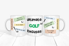 Ultimate Golf Excuses Mug - The Gifted Panda