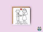 Under New Management - Wedding Card - The Gifted Panda