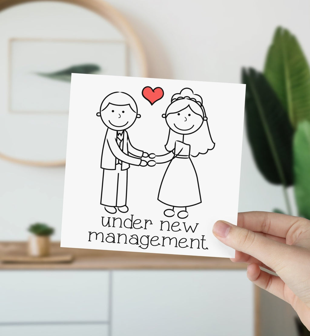 Under New Management - Wedding Card - The Gifted Panda