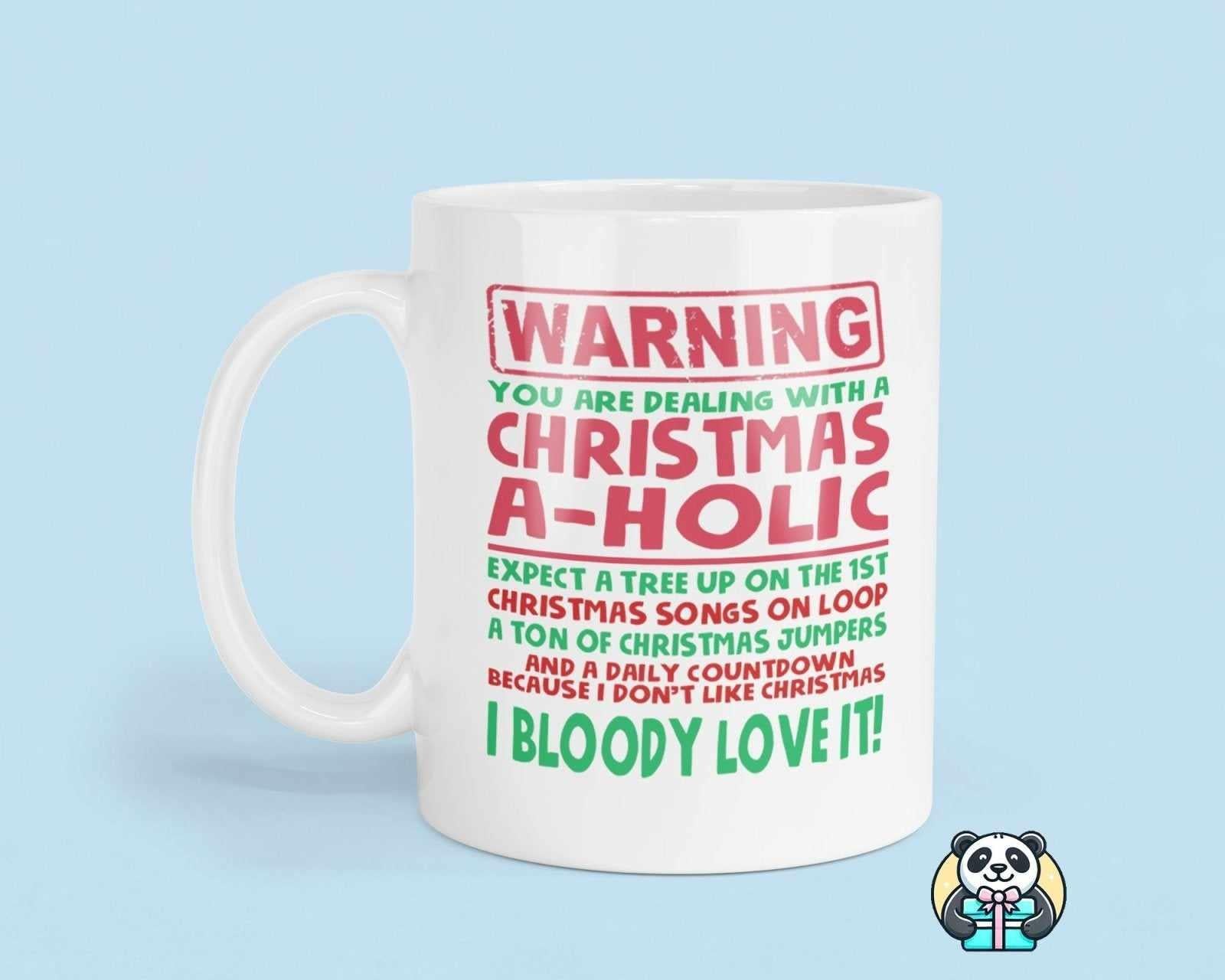 Warning I Bloody Love Christmas / Bah Humbug Mug - The Gifted Panda