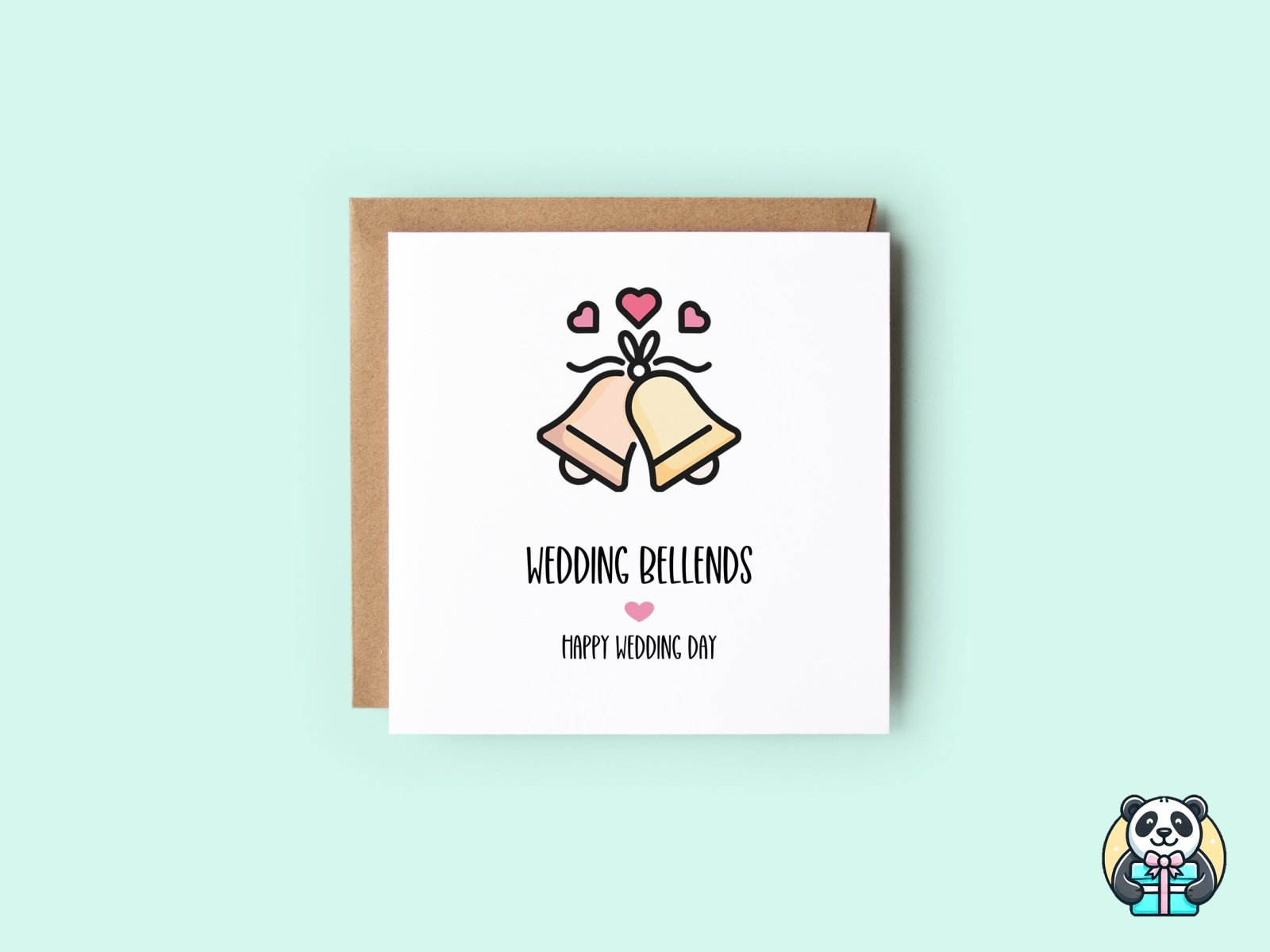 Wedding Bellends Card - The Gifted Panda Main image