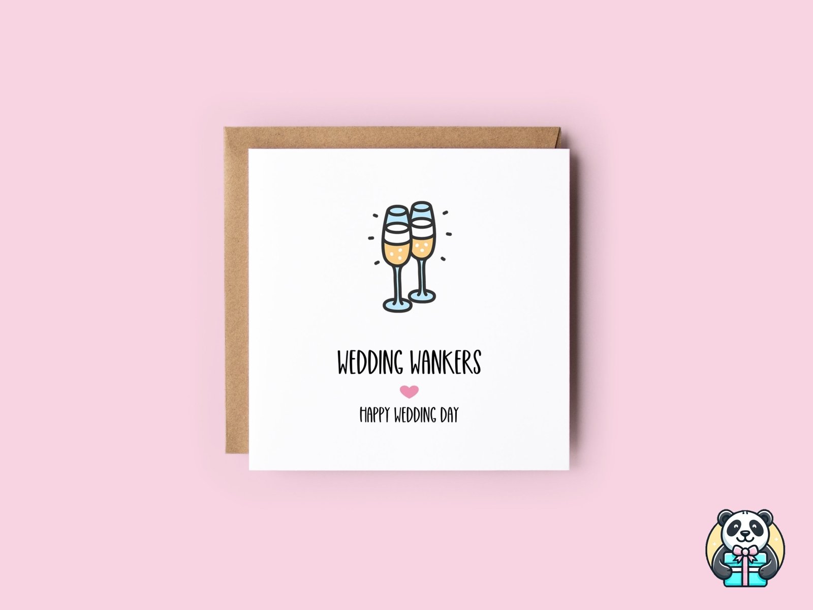 Wedding Wankers Card - The Gifted Panda