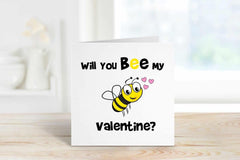 Will You Bee My Valentine - Greetings Card - The Gifted Panda
