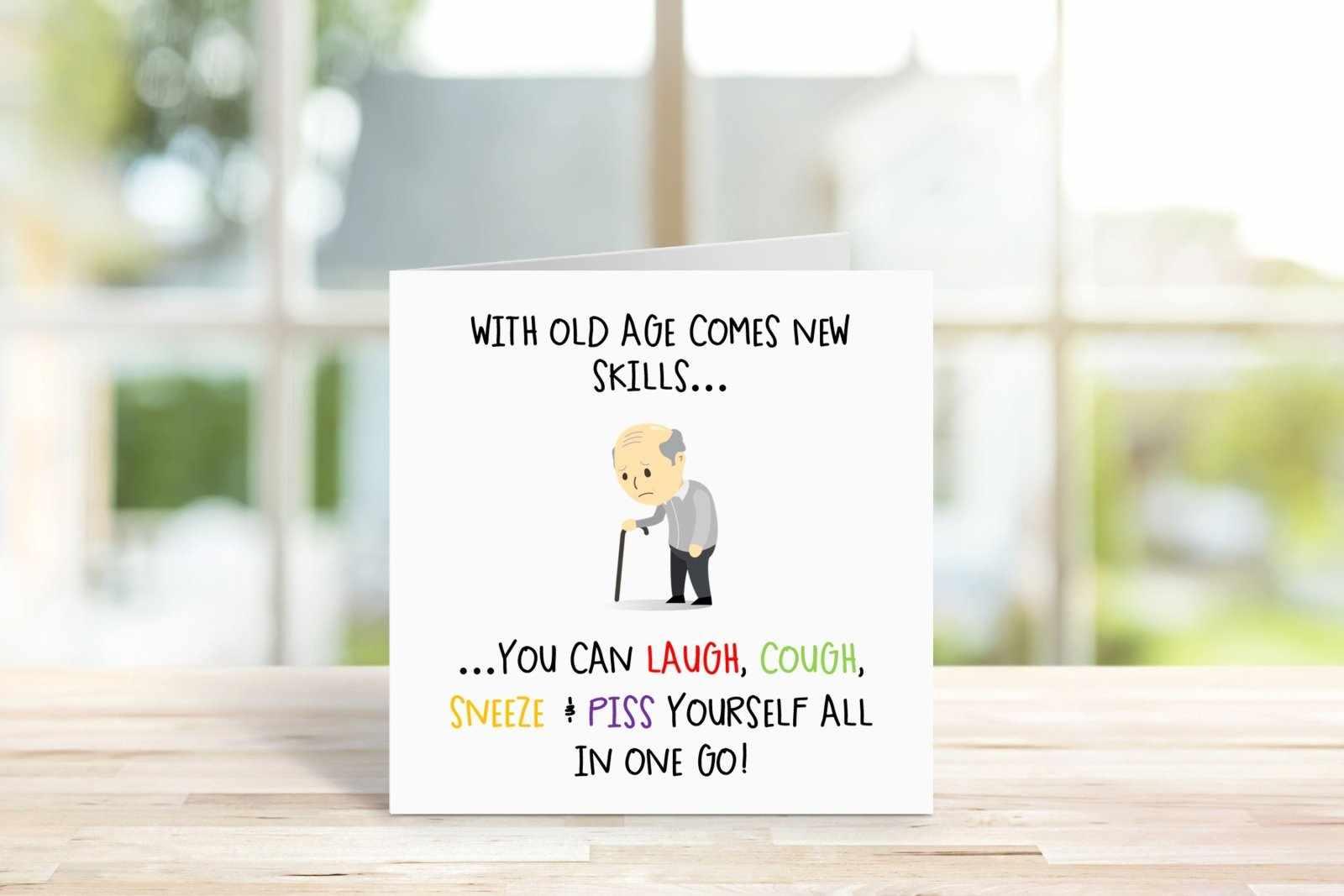 With Old Age Comes New Skills Card - The Gifted Panda