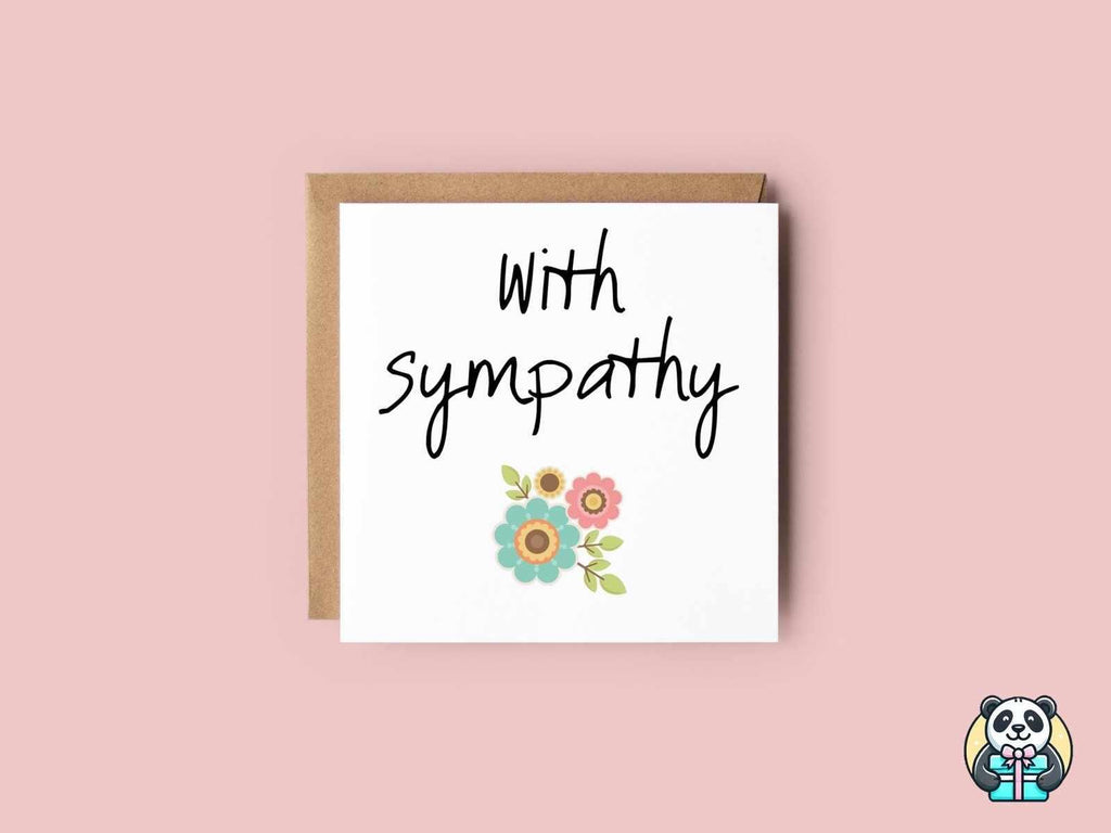 With Sympathy Greeting Card - The Gifted Panda