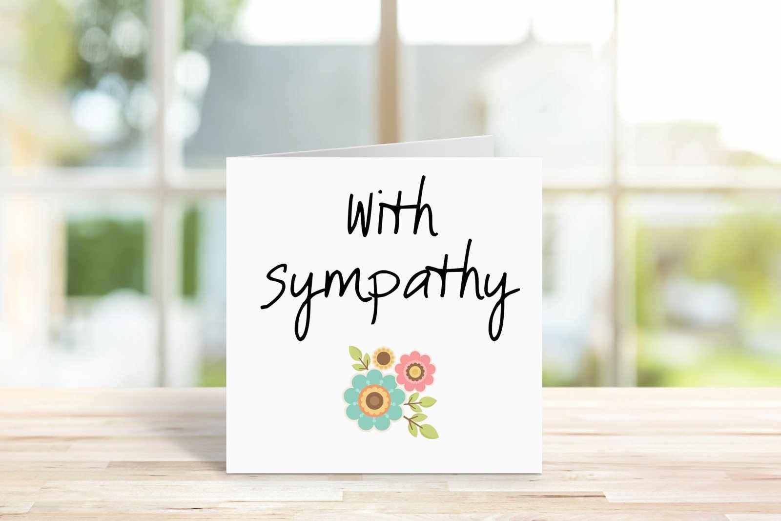 With Sympathy Greeting Card Secondary image