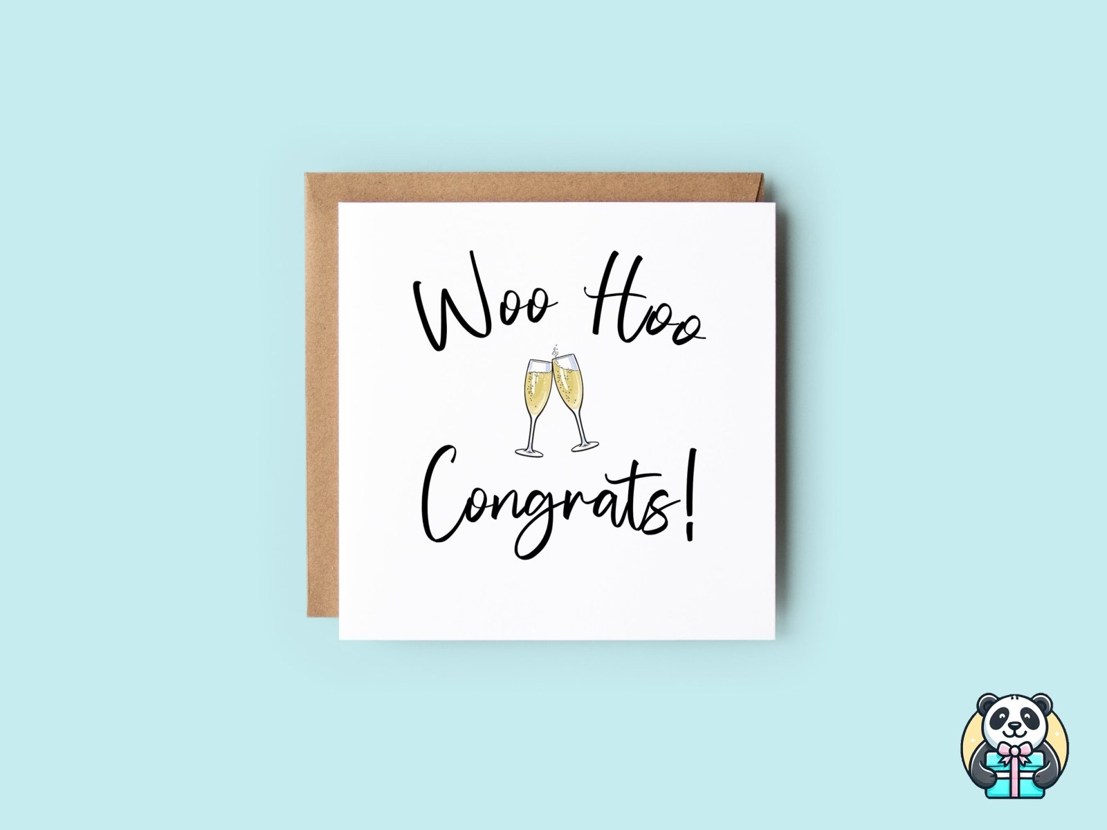 Woo Hoo Congrats Greetings Card - The Gifted Panda