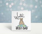 World's Best Dad Teddy Bear Card - The Gifted Panda