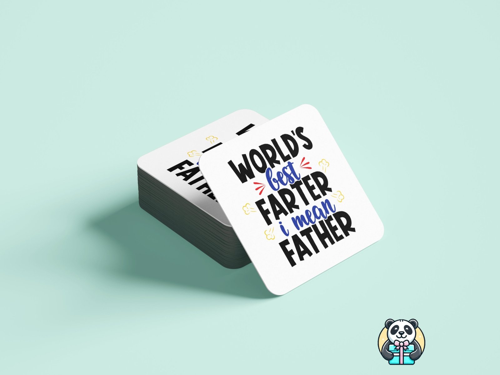 Worlds Best Farter / Father Coaster - The Gifted Panda Main image