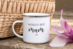 World's Best Mum Enamel Mug - The Gifted Panda